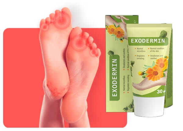 Crème pour les champignons des pieds Exodermine 